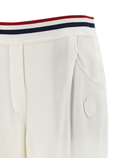 Brunello Cucinelli White Cotton Joggers (Workout Pants)