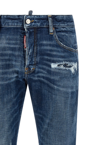 Dsquared² Blue Cotton Jeans Denim