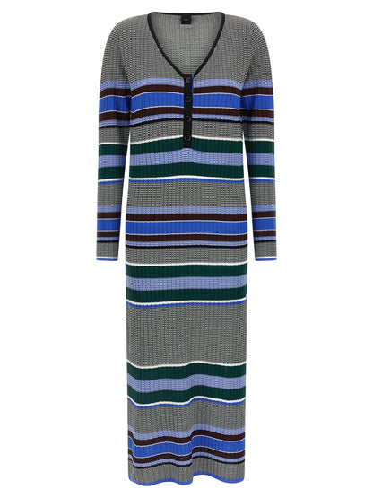 PINKO Multicolor Viscose Long Dress