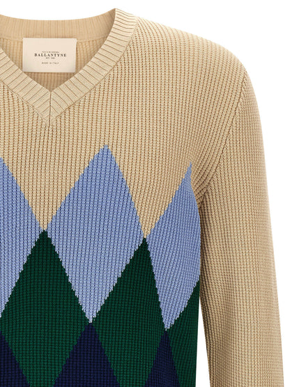 Ballantyne Beige Cotton Cardigan