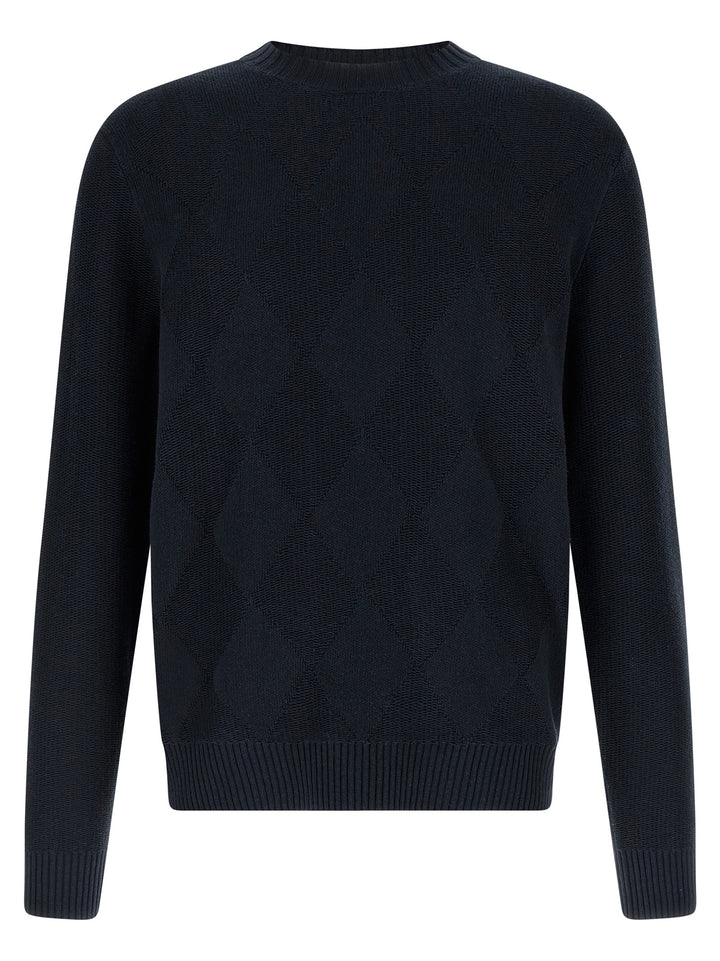 Ballantyne Blue Cotton Cardigan