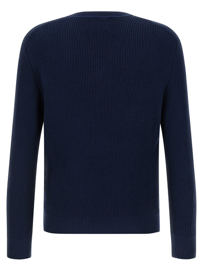 Ballantyne Blue Cotton Cardigan