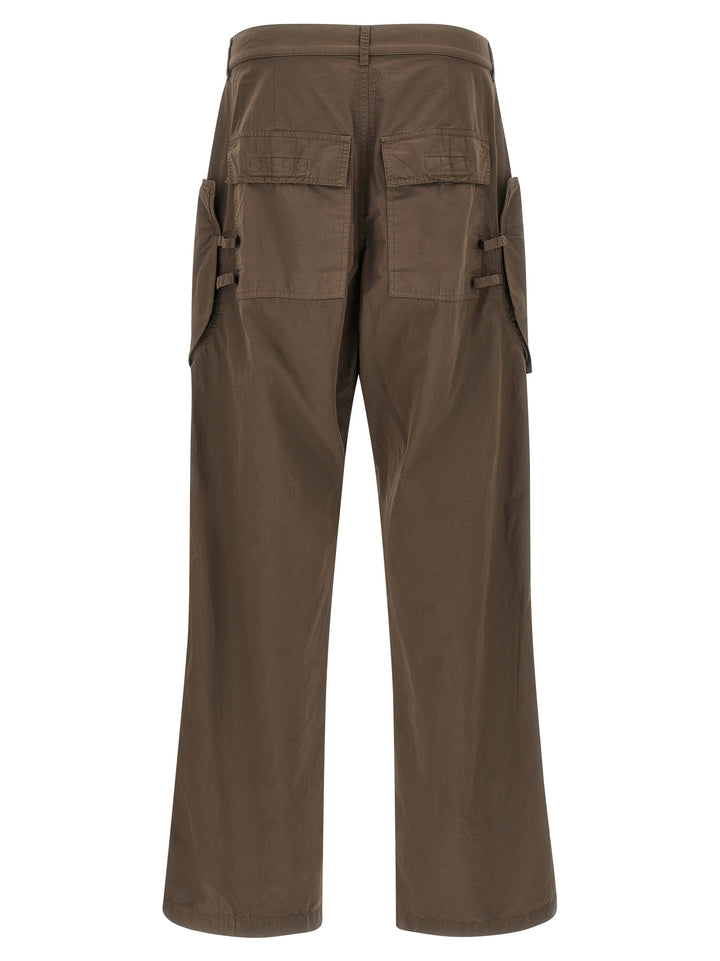 DRKSHDW Brown Cotton Cargo Pants