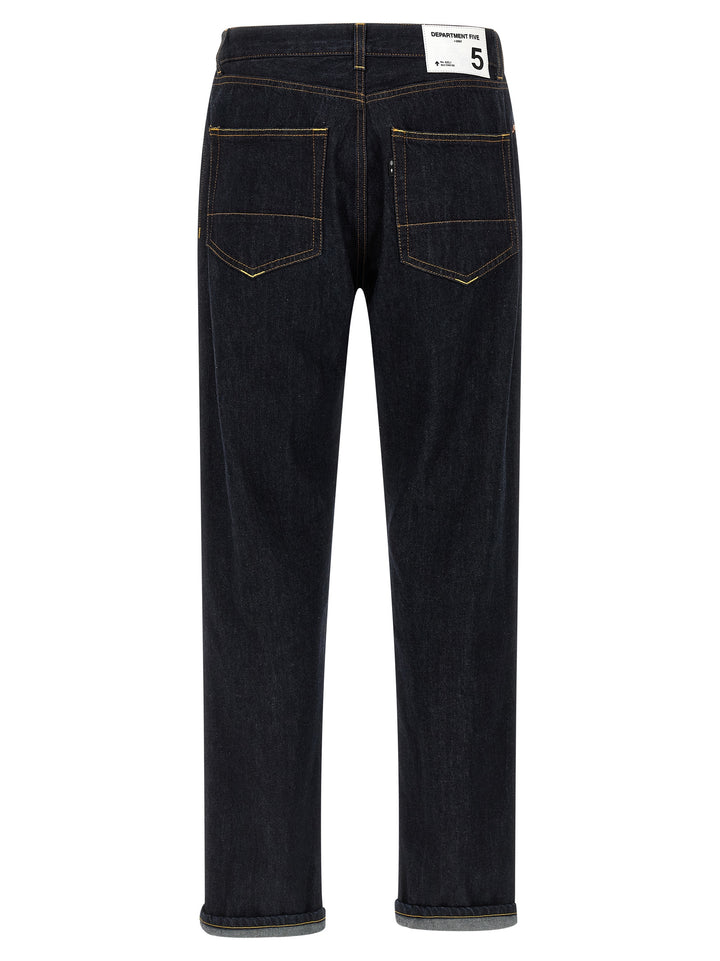 Department 5 Blue Cotton Straight-Leg Jeans