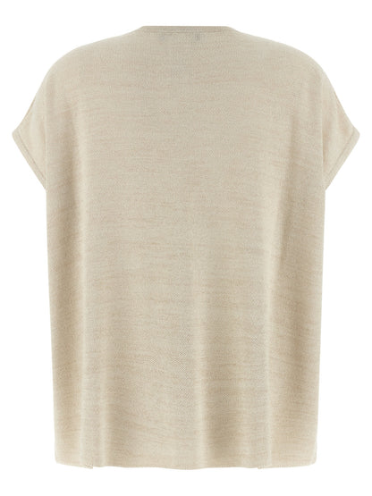 Fabiana Filippi Gold Cotton Cardigan