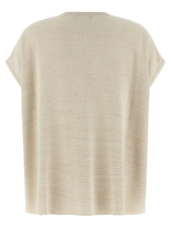Fabiana Filippi Gold Cotton Cardigan