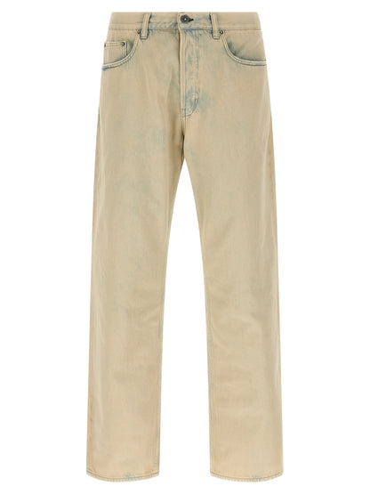 Golden Goose Beige Cotton Jeans Denim