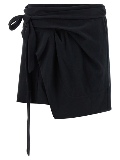 Isabel Marant Black Cotton Long Skirt