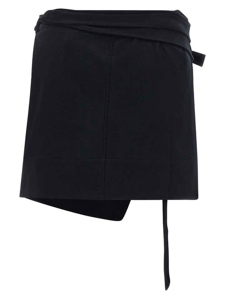 Isabel Marant Black Cotton Long Skirt