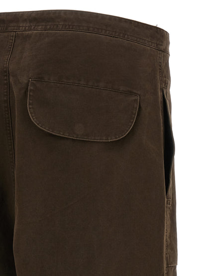 Entire Studios Brown Cotton Cargo Pants
