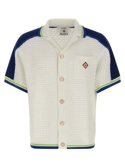 Casablanca White Cotton Blouse