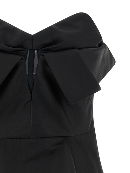 Alexander McQueen Black Polyester Tank Tops