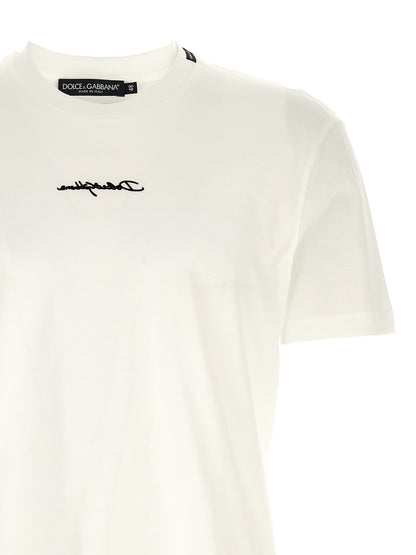 Dolce & Gabbana White Cotton T-Shirt