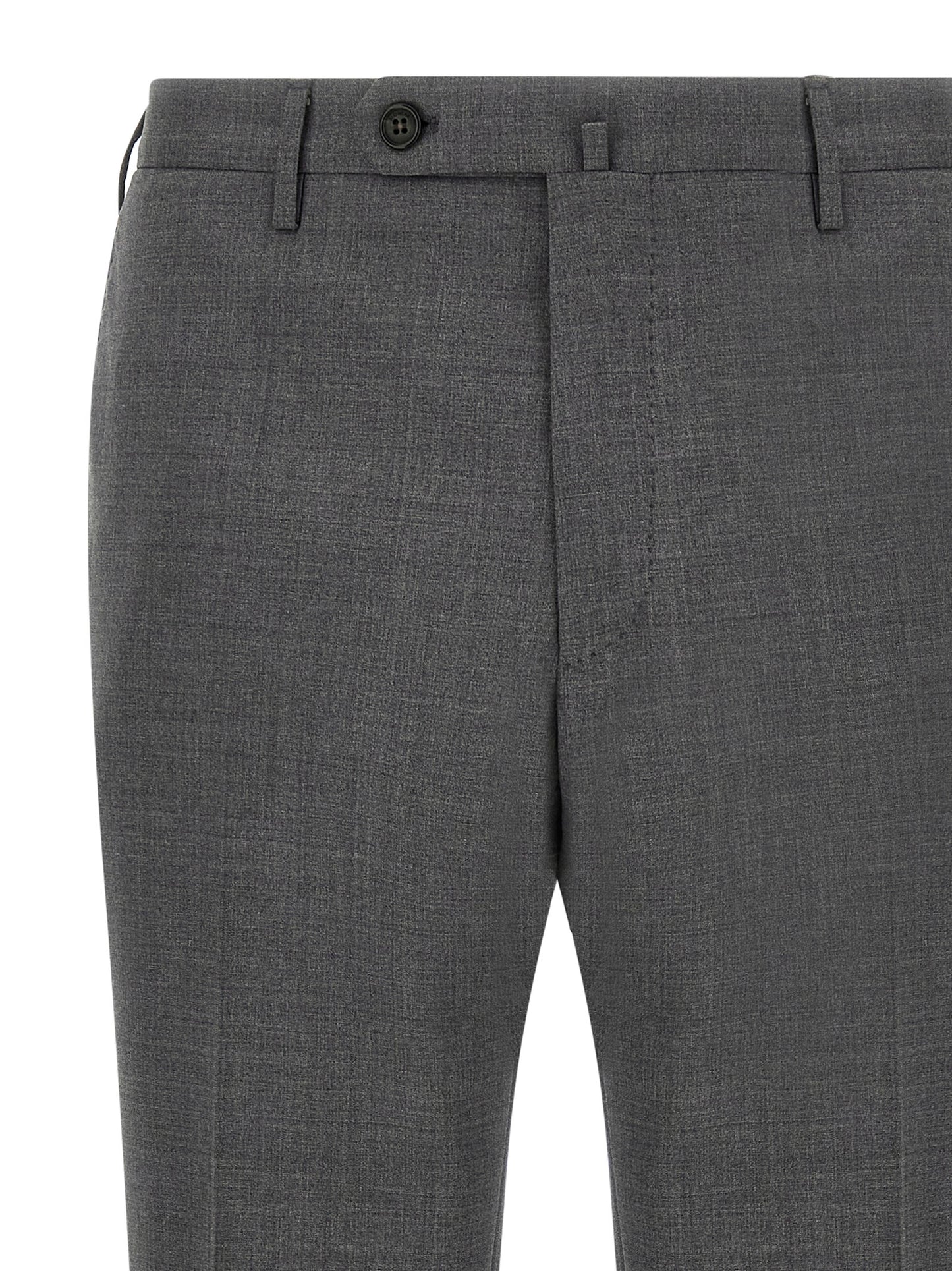 Incotex Gray Virgin Wool Dress Pants