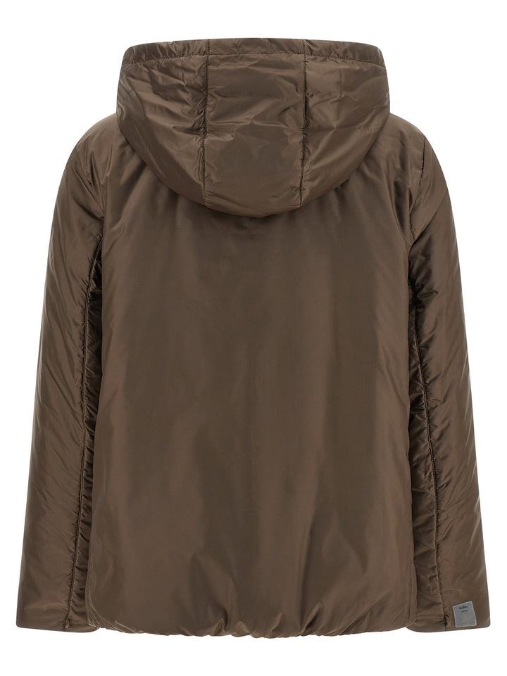 Max Mara Brown Polyester Full-Length Jacket