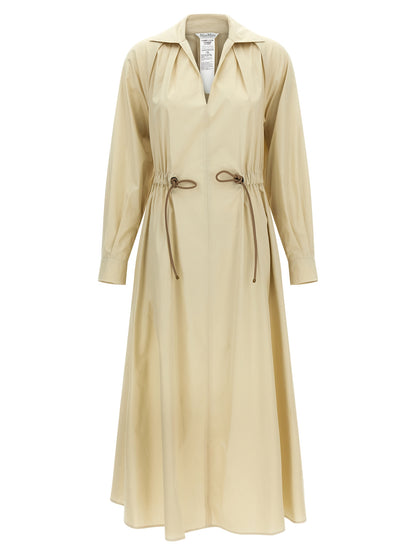 Max Mara Beige Cotton Long Dress