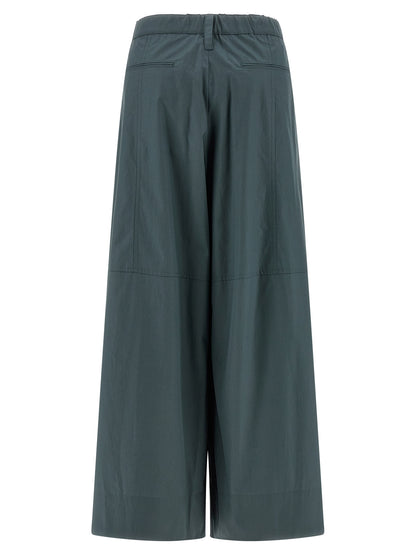 'S Max Mara Blue Cotton Flared Pants