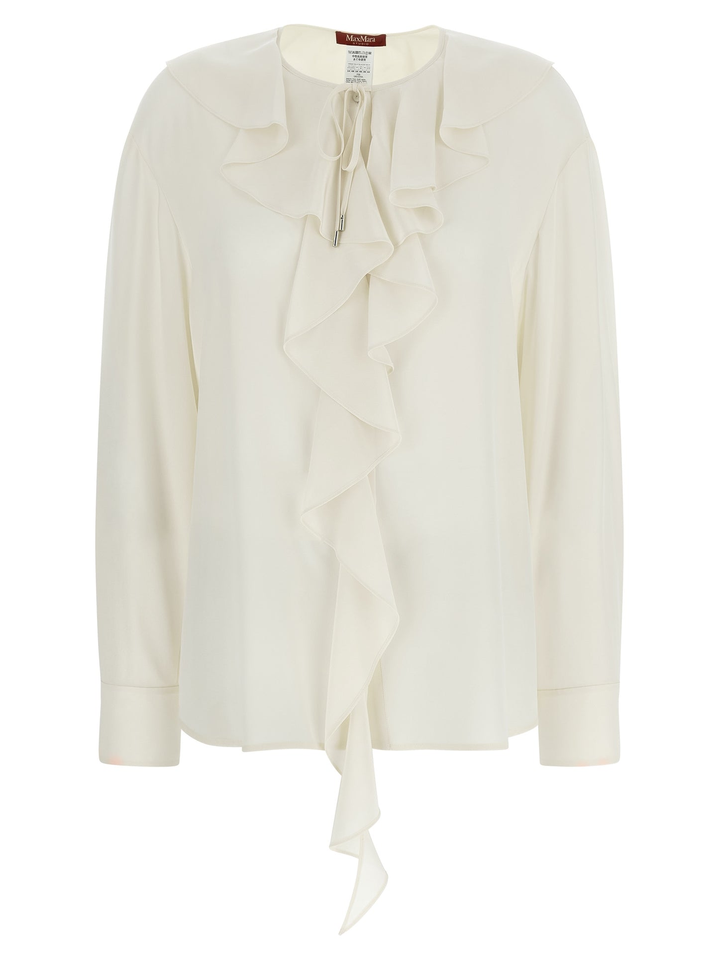 Max Mara White Silk Blouse
