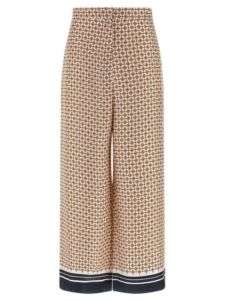 Max Mara Blue Silk Pants