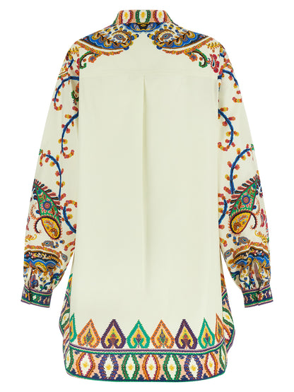 Etro Multicolor Cotton Short Dress