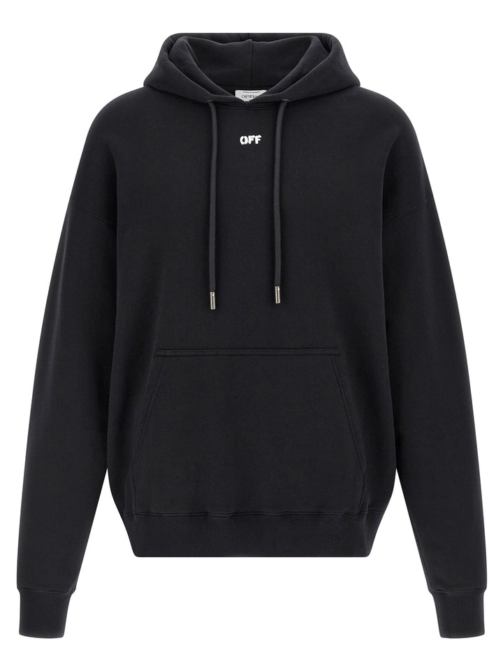 Off-White Black Cotton Sweatshirt