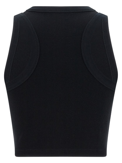 Givenchy Black Cotton Sleeveles T-Shirt