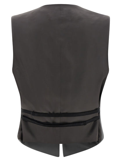 Armarium Gray Virgin Wool Sleeveless Jacket