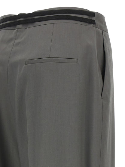 Armarium Gray Virgin Wool Dress Pants