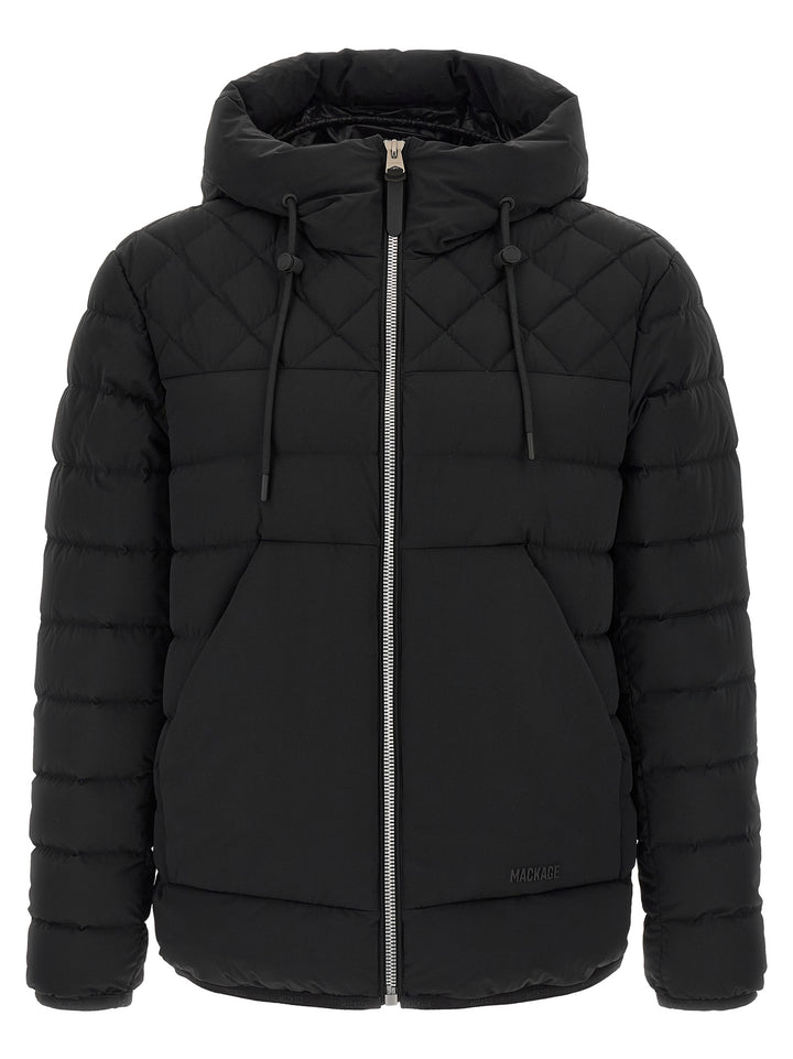 Mackage Black Nylon Full-Length Jacket