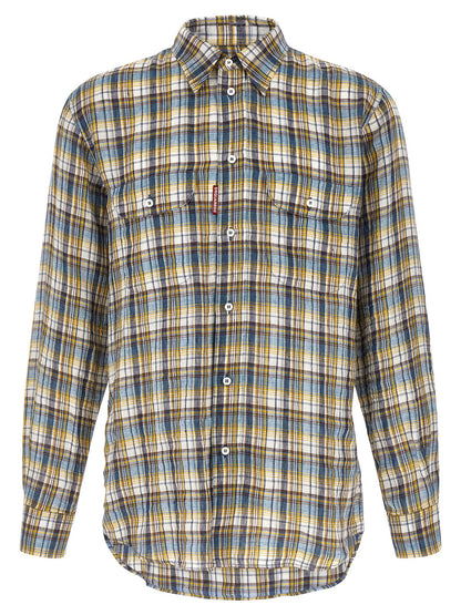 Dsquared² Multicolor Linen Blouse
