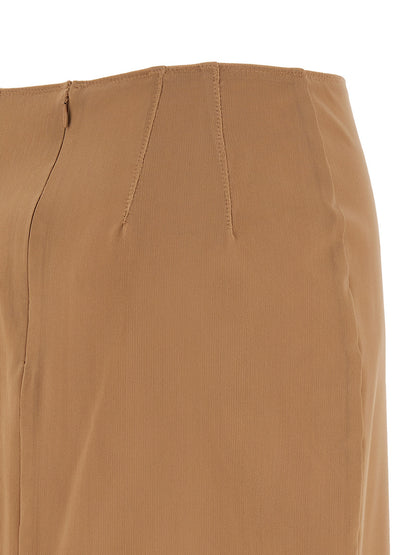 Armarium Beige Polyamide Midi Skirt