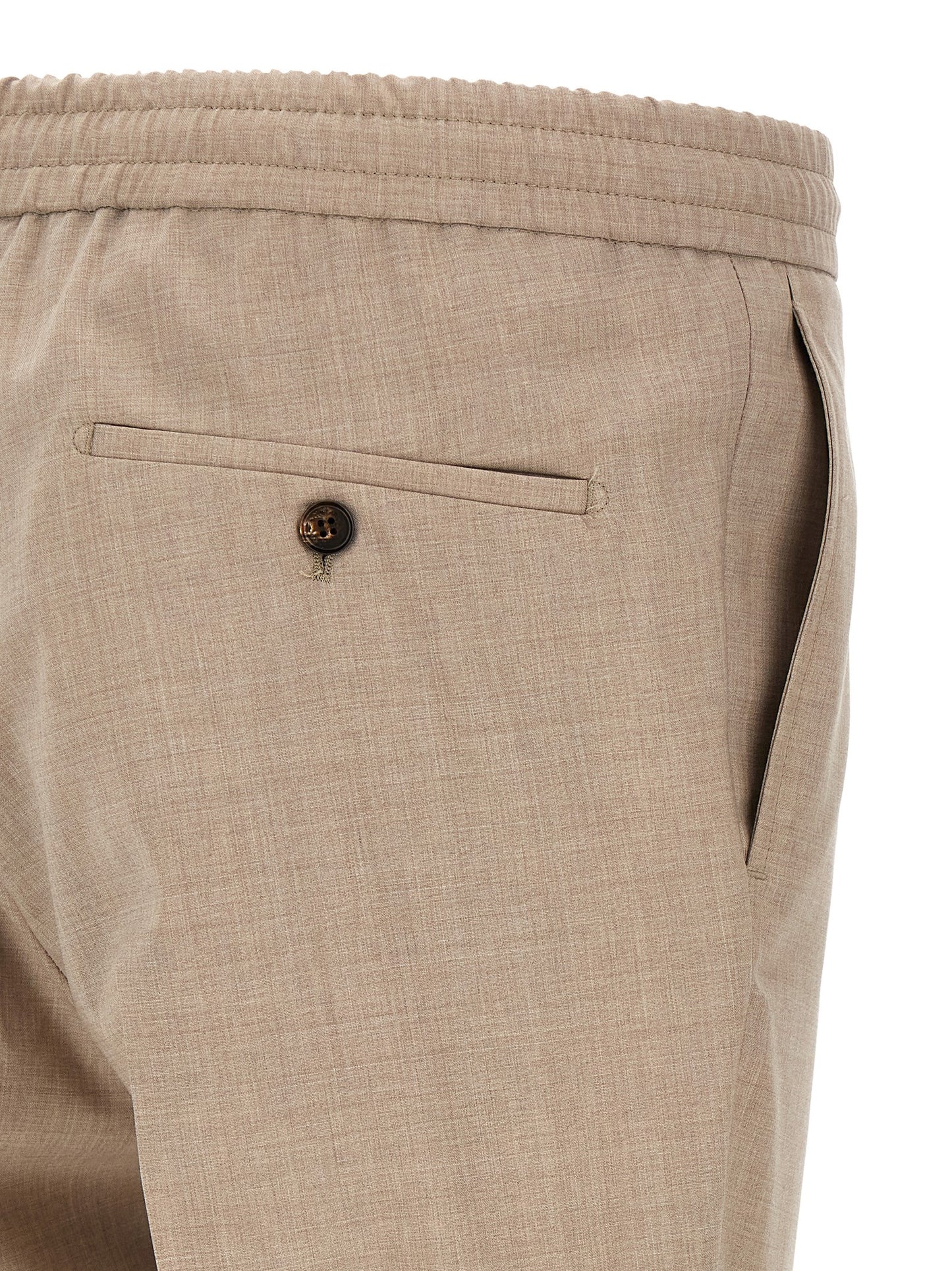 Incotex Beige Virgin Wool Casual Pants