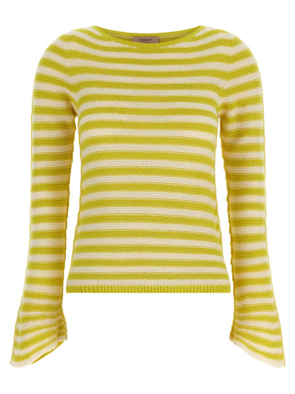 Twinset Bicolor Cotton Cardigan