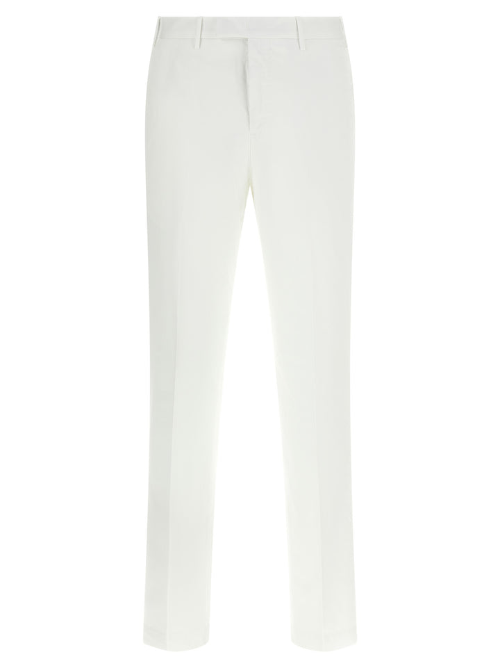 PT Torino White Cotton Dress Pants