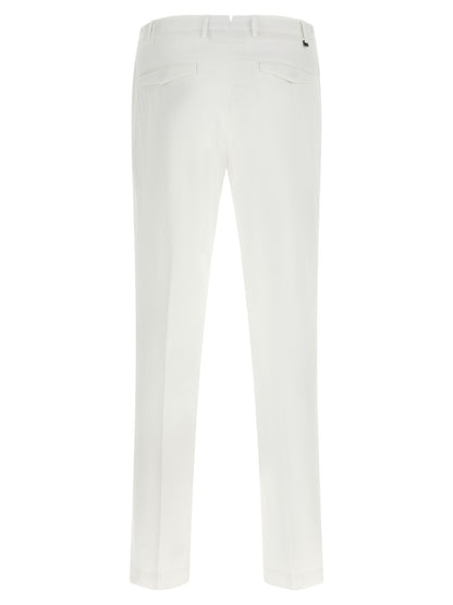 PT Torino White Cotton Dress Pants