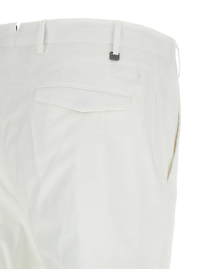 PT Torino White Cotton Dress Pants