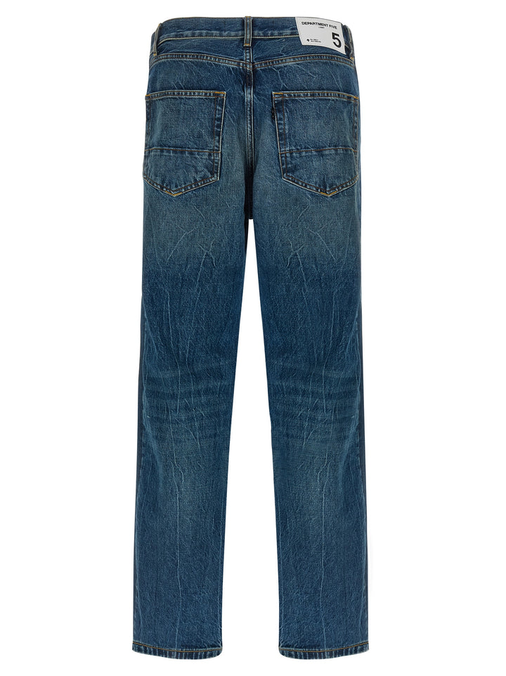 Department 5 Blue Cotton Straight-Leg Jeans