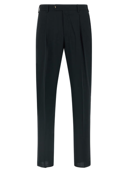PT Torino Black Virgin Wool Pants