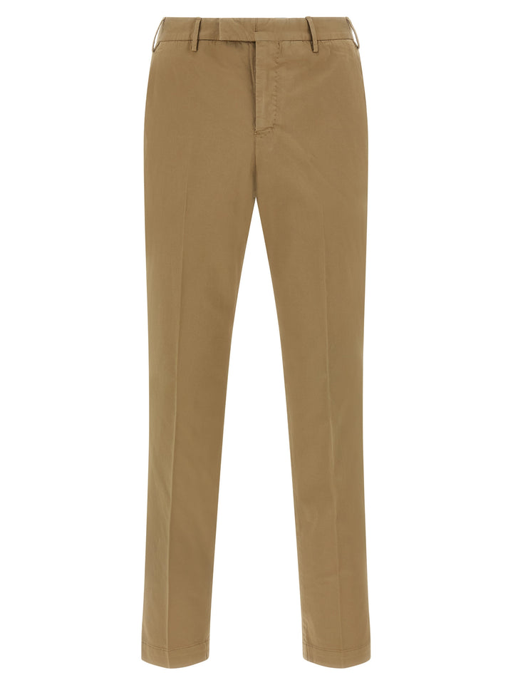 PT Torino Brown Cotton Dress Pants
