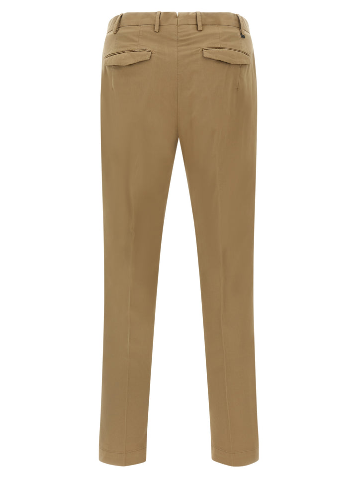 PT Torino Brown Cotton Dress Pants