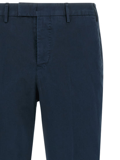PT Torino Blue Cotton Casual Pants