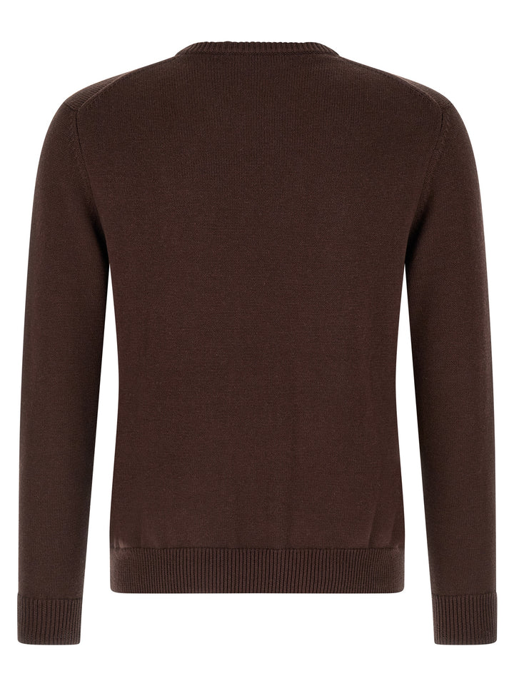 Ballantyne Brown Cotton Cardigan