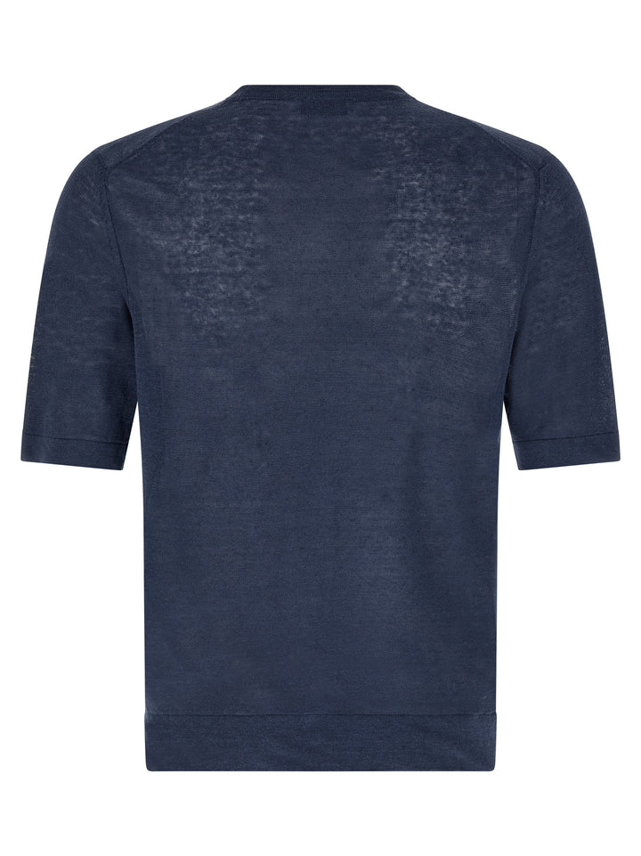 Ballantyne Blue Linen T-Shirt
