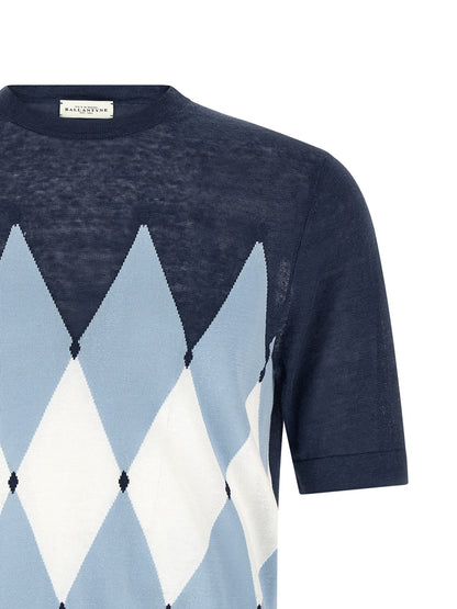 Ballantyne Blue Linen T-Shirt