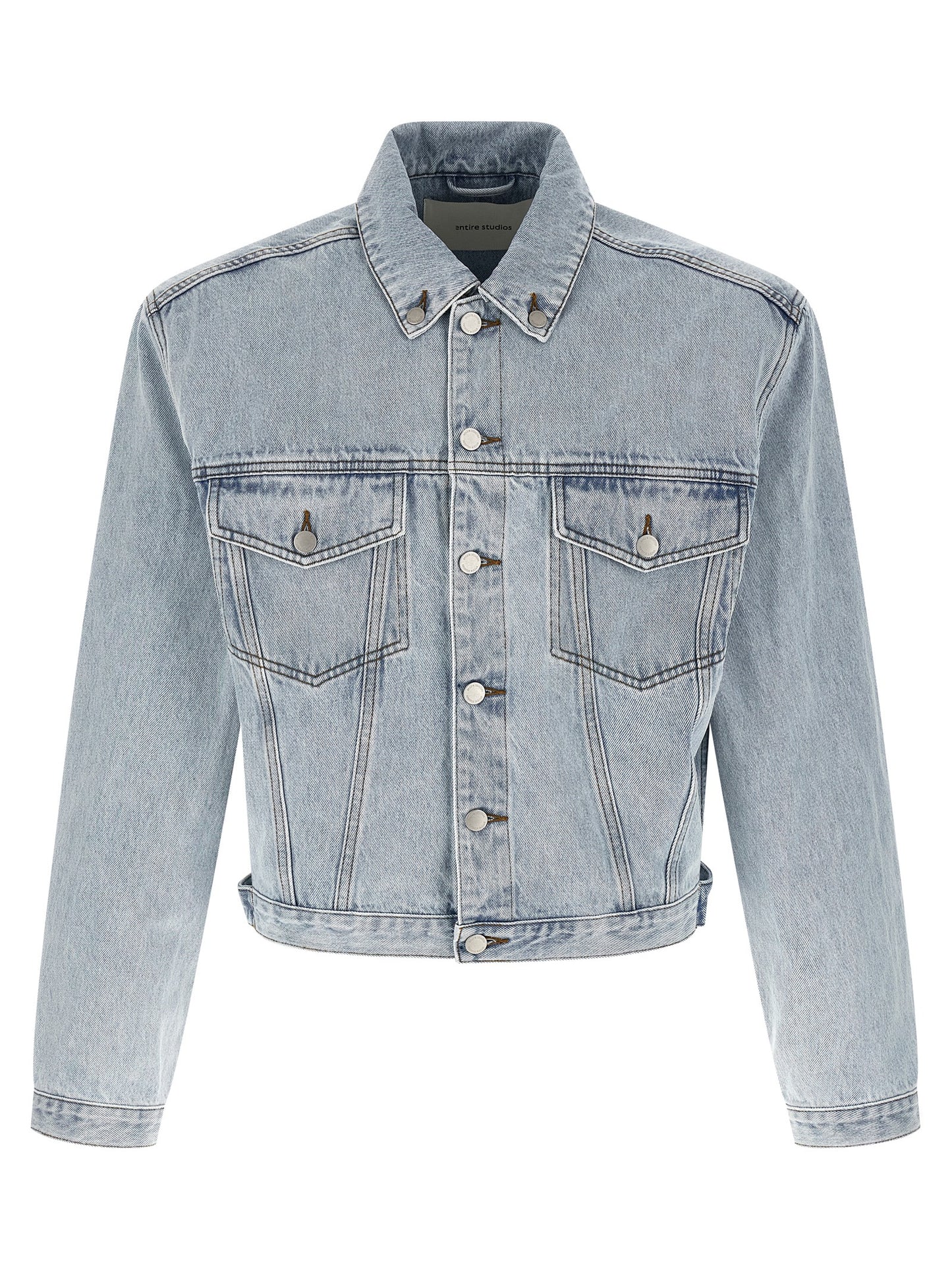 Entire Studios Blue Cotton Denim Jacket