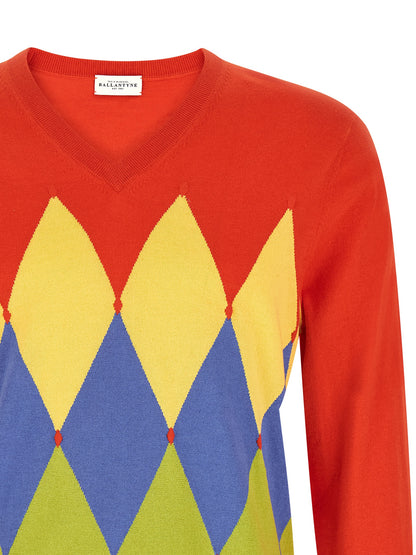 Ballantyne Multicolor Cotton Cardigan