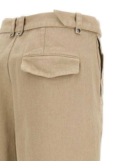 Entire Studios Beige Cotton Casual Pants