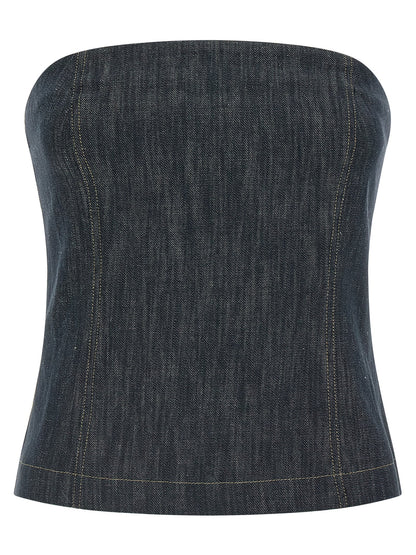 Brunello Cucinelli Blue Denim Shirt