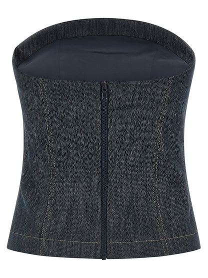 Brunello Cucinelli Blue Denim Shirt