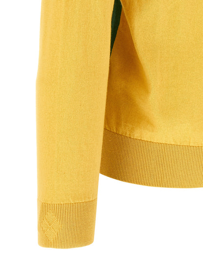 Ballantyne Bicolor Cotton Cardigan